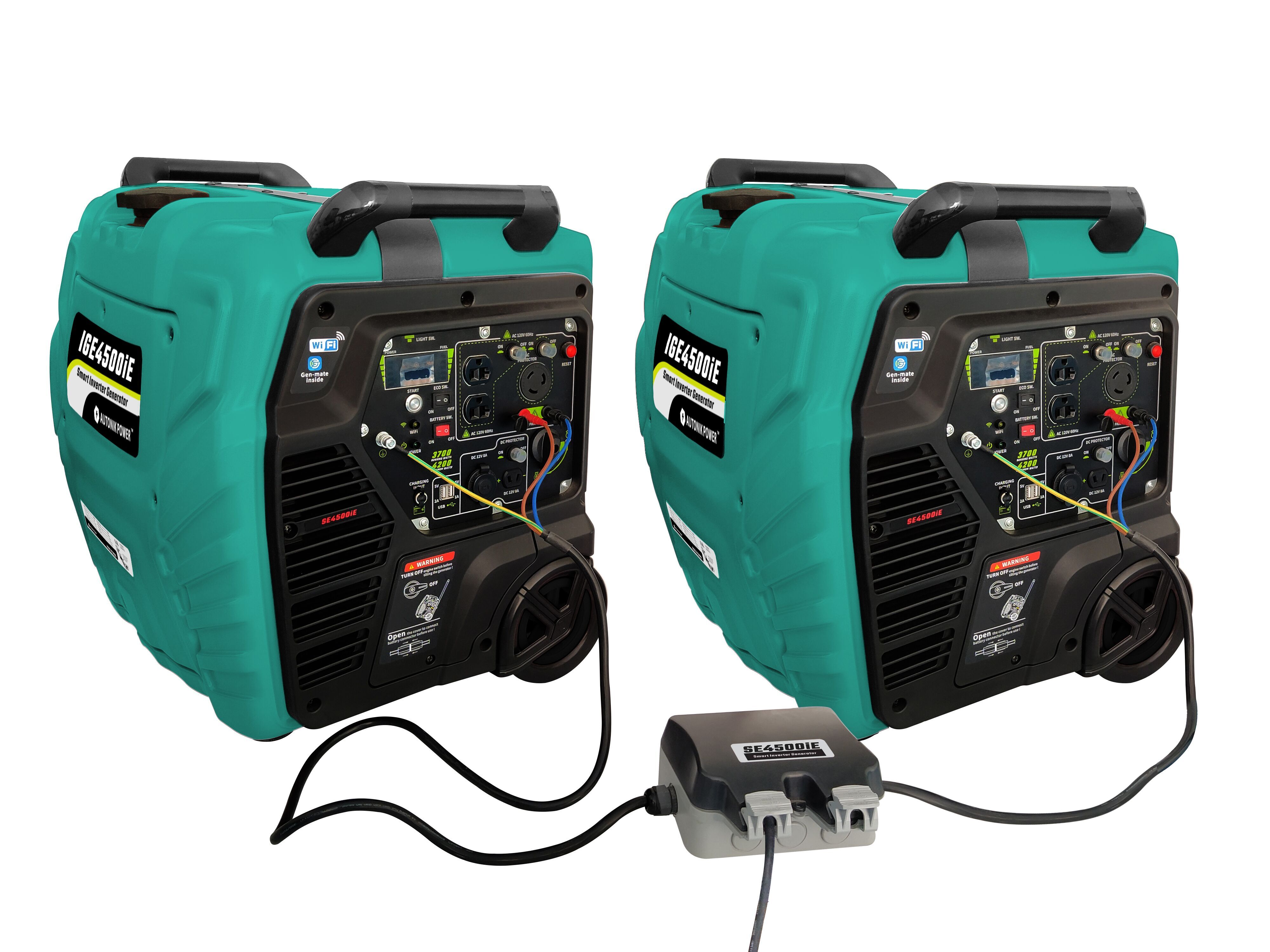 Energy-Saving Digital 4500W Generator, 4-Stroke, Fuel Type Gasoline, Lightweight Super Quiet Home Generator Portable Inverter Generator