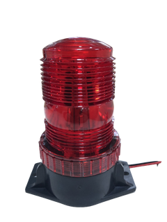 Beacon Light Emergency Warning Light White Lamp Bead Red Lampshade