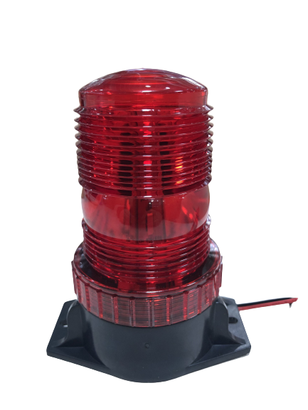 Beacon Light Emergency Warning Light White Lamp Bead Red Lampshade