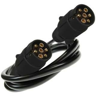 1.5m Long 2 Male Plug 24V Towing Connector for Trailer Caravan